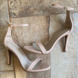 Pinky Nude Ankle Strap Heels